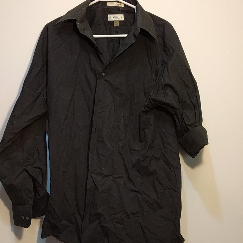 Black button down shirt